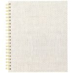 100pg Ruled Notebook 11"x9.625" Spiral White Dot: College Ruled, Soft Cover, Acid-Free, Perforated Pages