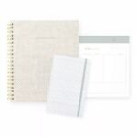 100pg Ruled Notebook 11"x9.625" Spiral White Dot: College Ruled, Soft Cover, Acid-Free, Perforated Pages - Image 2