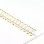 100pg Ruled Notebook 11"x9.625" Spiral White Dot: College Ruled, Soft Cover, Acid-Free, Perforated Pages - Image 4