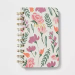 192 Sheet College Ruled Journal 3.5"x5.5" Spiral Floral